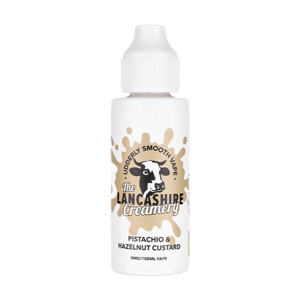 Lancashire Creamery 100ml Shortfill Pistachio Hazelnut Custard shortfill e-liquid