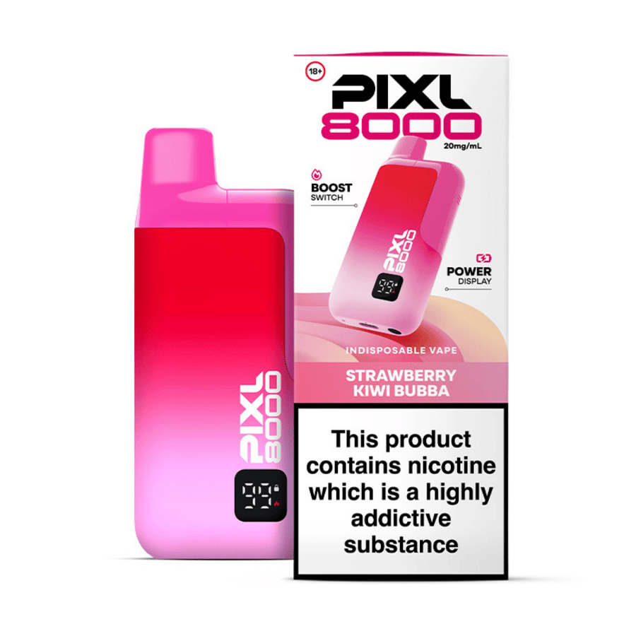 PIXL 8000 Strawberry Kiwi Bubba prefilled pod vape kit