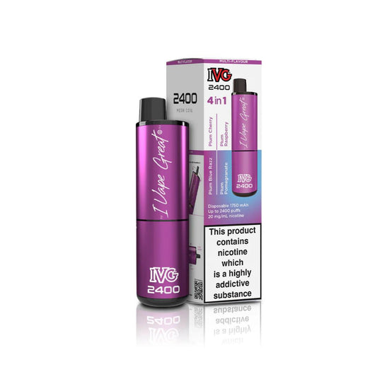 IVG 4in1 Plum Edition (4 in 1) 2400 Puffs - Vape 7 Store