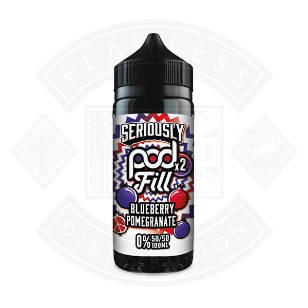 Seriously 100ml Shortfill X2 Blueberry Pomegranate shortfill e-liquid