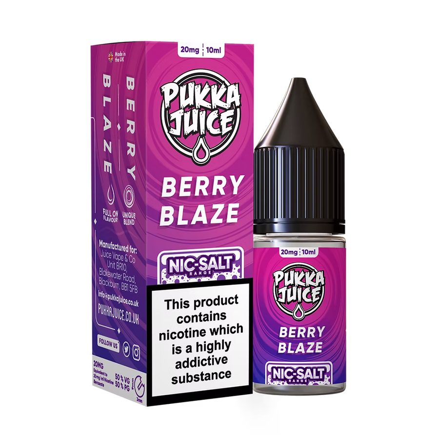 Pukka Juice Nic Salt Berry Blaze UK
