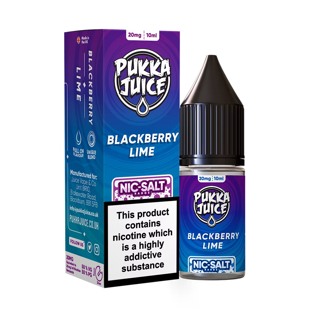Pukka Juice Nic Salt Blackberry Lime UK
