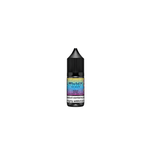 Elux Nic Salt Rainbow 10ml 20mg e-liquid bottle multi-fruit candy rainbow sweet rush