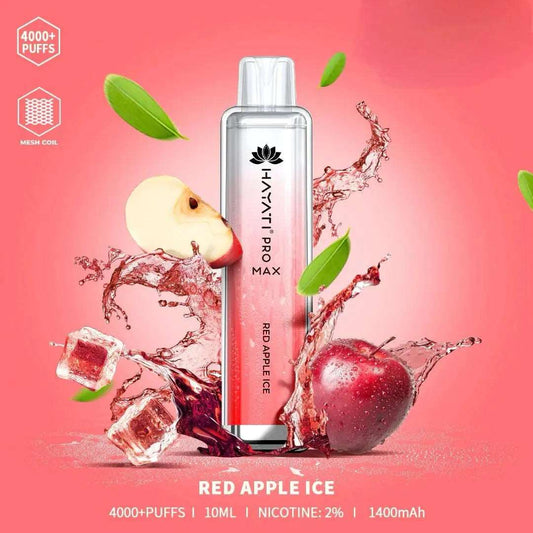 Hayati pro max Red Apple Ice 4000 Puffs - Vape 7 Store