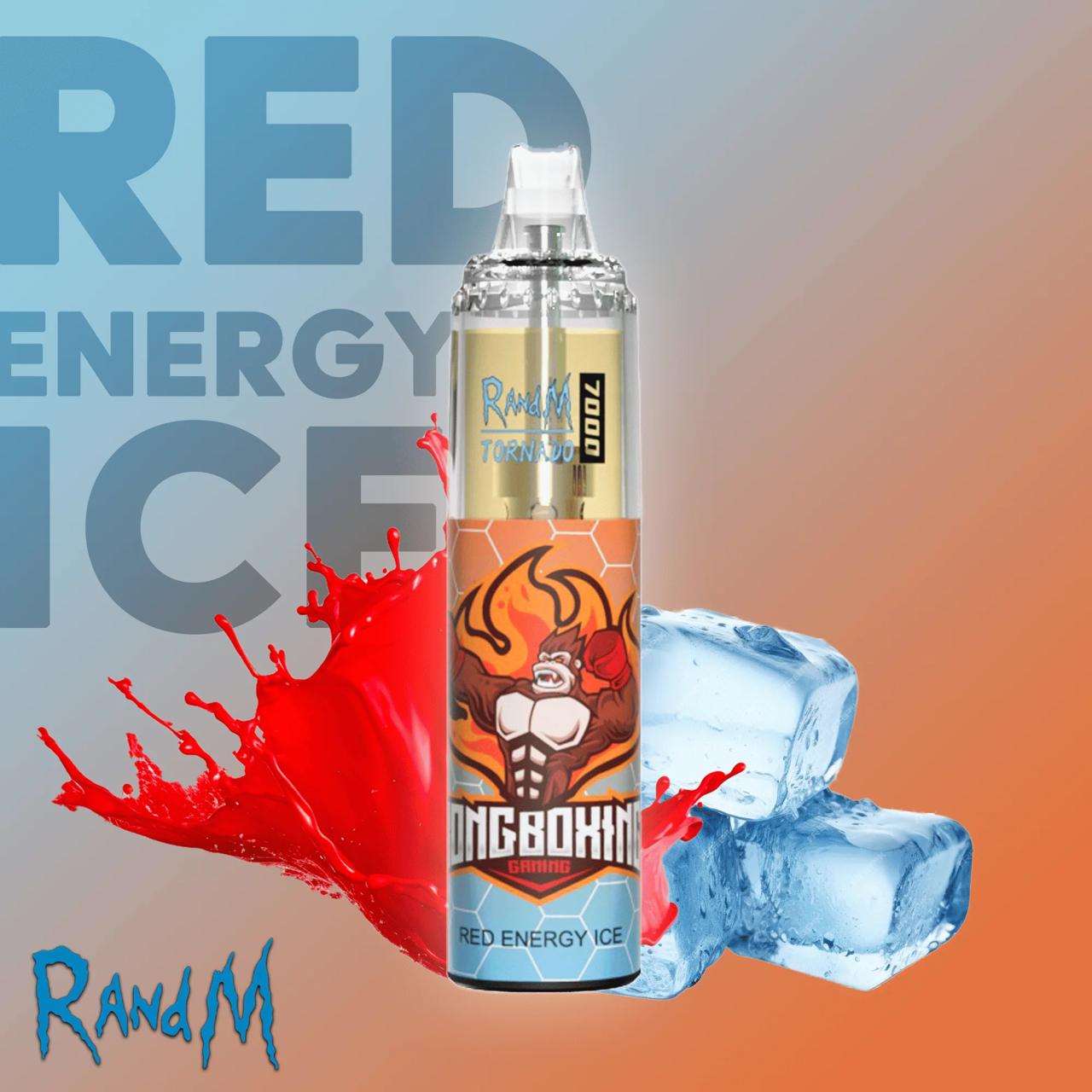 R&M Tornado Red Energy Ice 7000 Puffs - Vape 7 Store