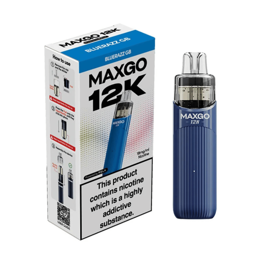RELX MaxGo Blue Razz GB prefilled pod vape kit