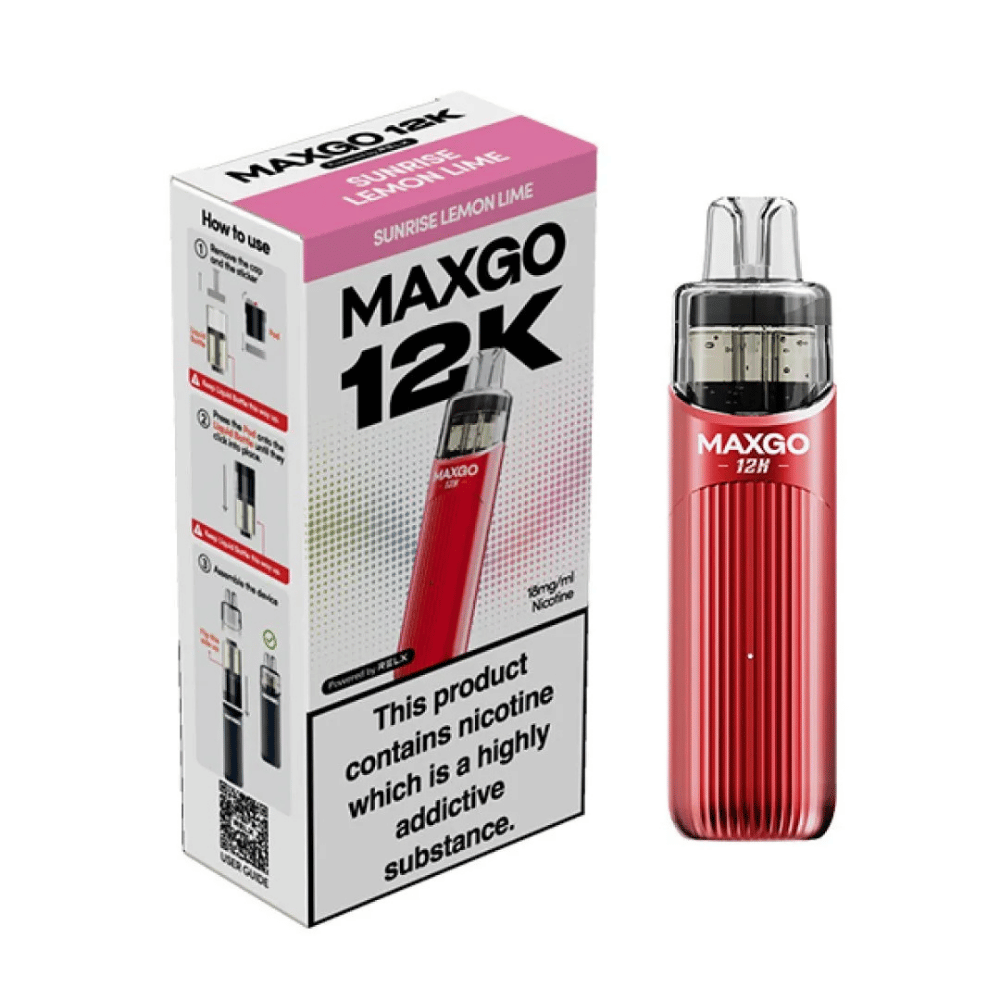 RELX MaxGo Sunrise Lemon Lime prefilled pod vape kit