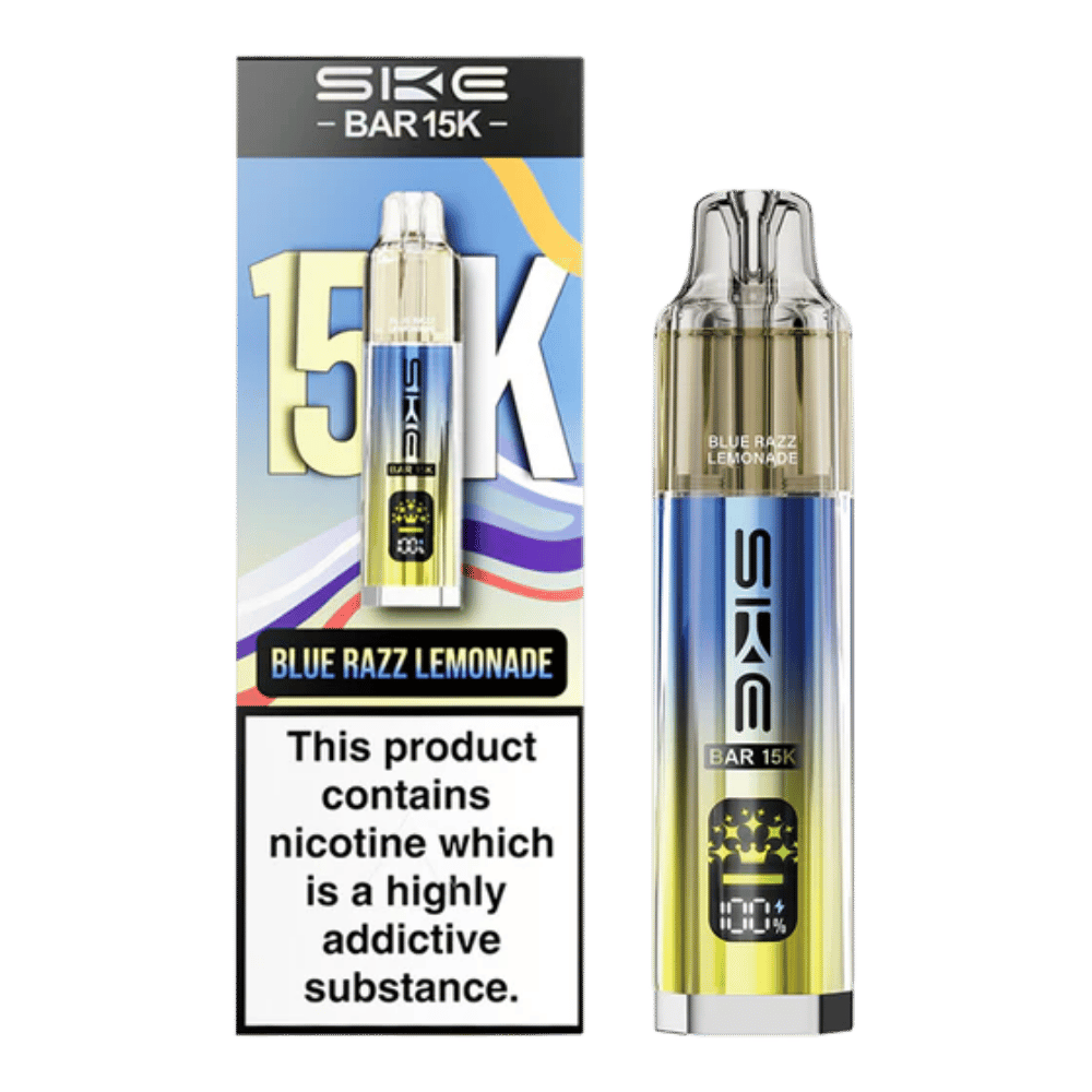 SKE Bar 15K Blue Razz Lemonade prefilled pod vape kit