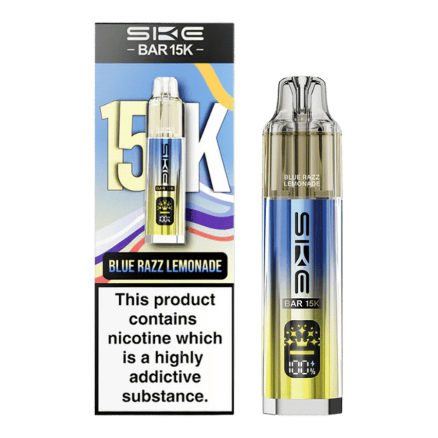 SKE Bar 15K Blue Razz Lemonade prefilled pod vape kit