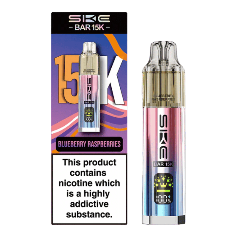 SKE Bar 15K Blueberry Raspberries prefilled pod vape kit