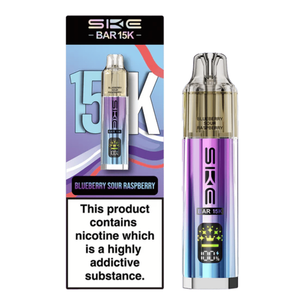 SKE Bar 15K Blueberry Sour Raspberry prefilled pod vape kit