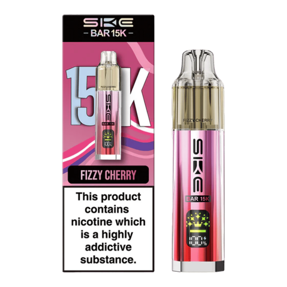 SKE Bar 15K Fizzy Cherry prefilled pod vape kit