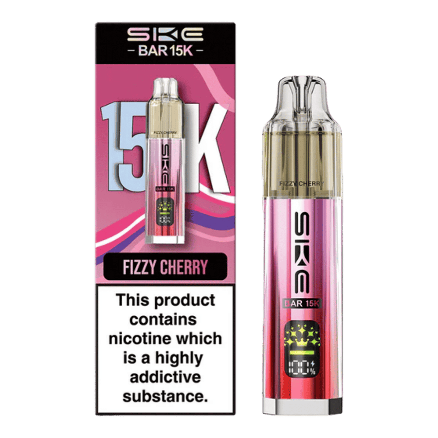 SKE Bar 15K Fizzy Cherry prefilled pod vape kit