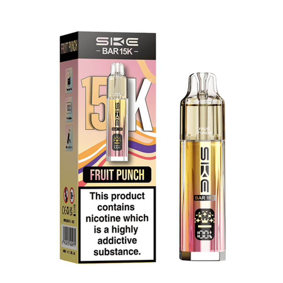 SKE Bar 15K Fruit Punch prefilled pod vape kit