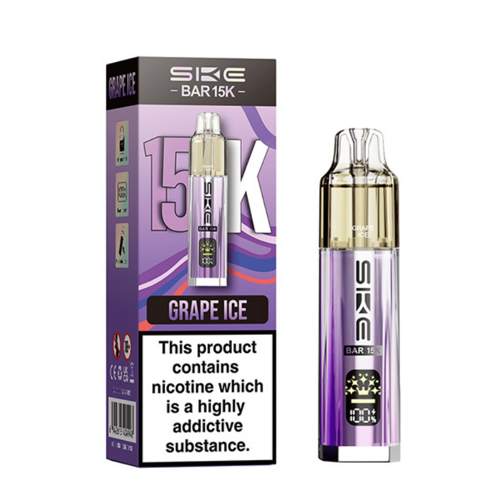 SKE Bar 15K Grape Ice prefilled pod vape kit