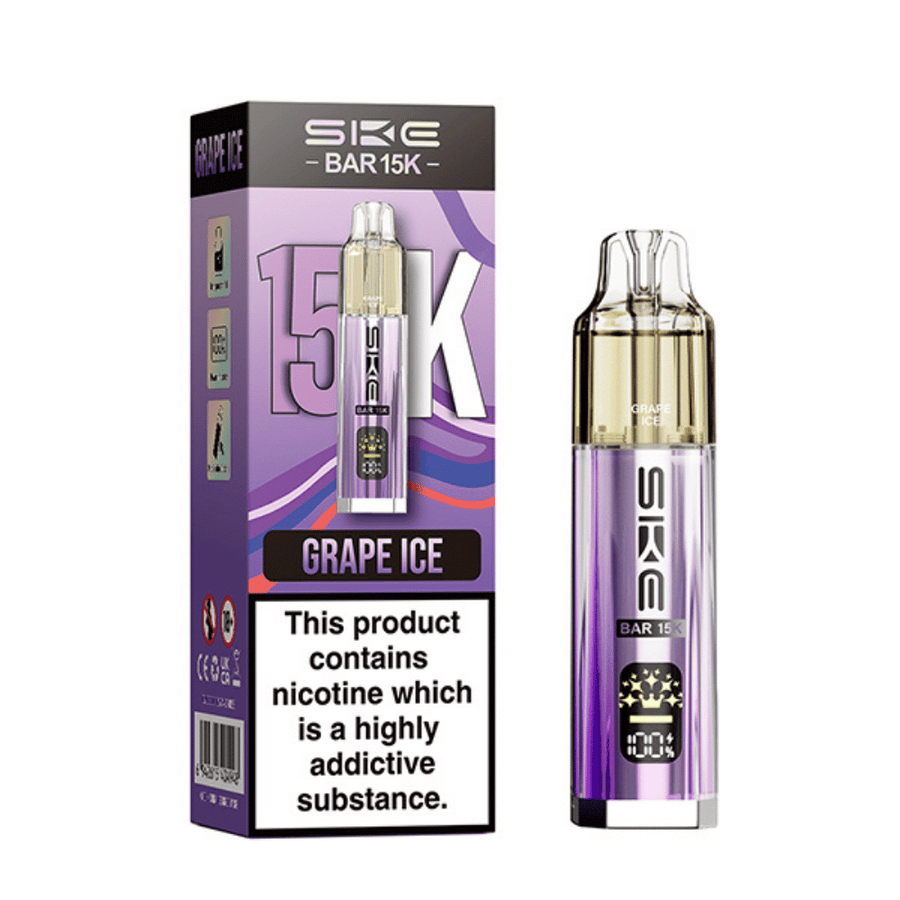 SKE Bar 15K Grape Ice prefilled pod vape kit