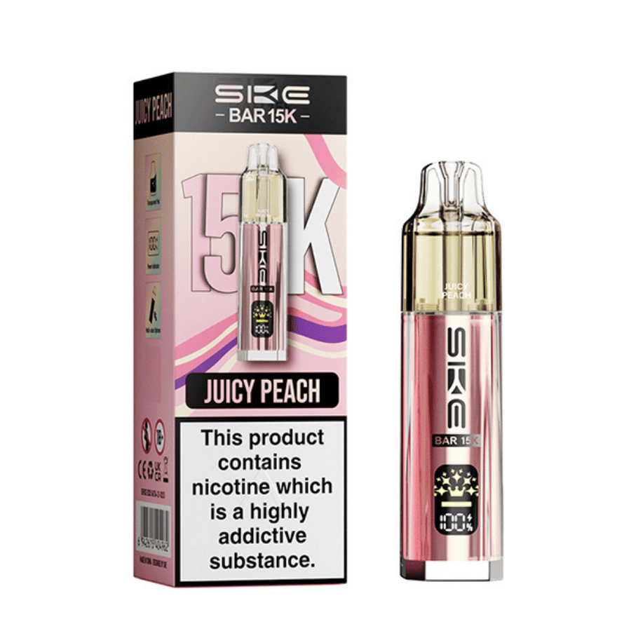 SKE Bar 15K Juicy Peach prefilled pod vape kit