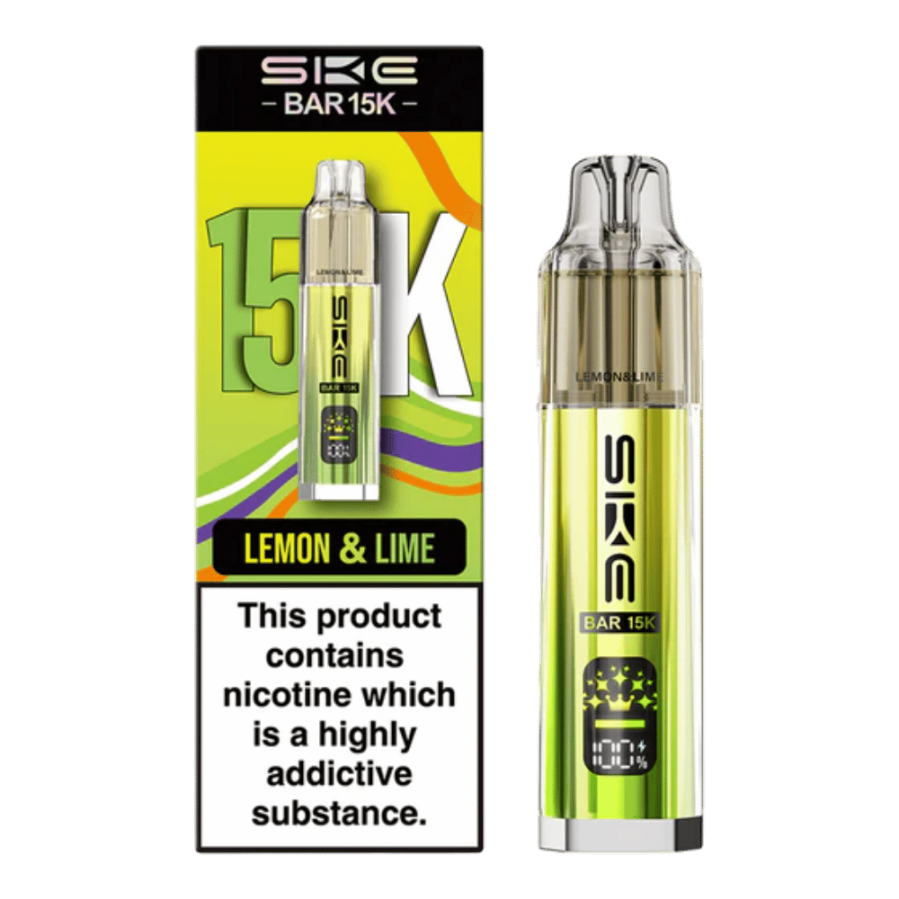 SKE Bar 15K Lemon & Lime prefilled pod vape kit