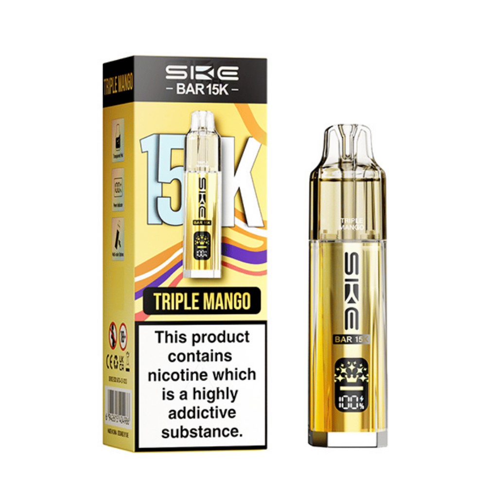 SKE Bar 15K Triple Mango prefilled pod vape kit