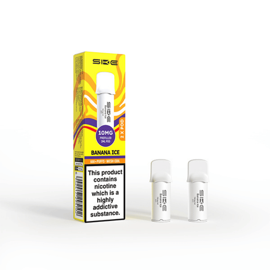 SKE Crystal Pro 600 Banana Ice prefilled pod vape kit