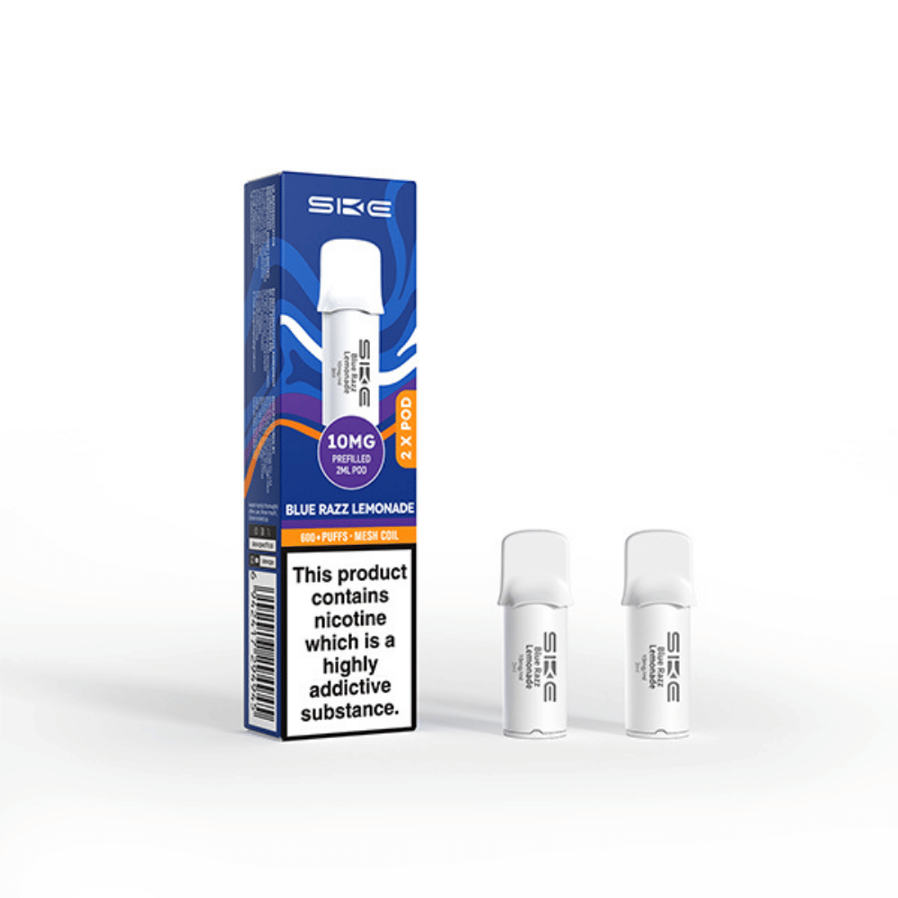 SKE Crystal Pro 600 Blue Razz Lemonade prefilled pod vape kit