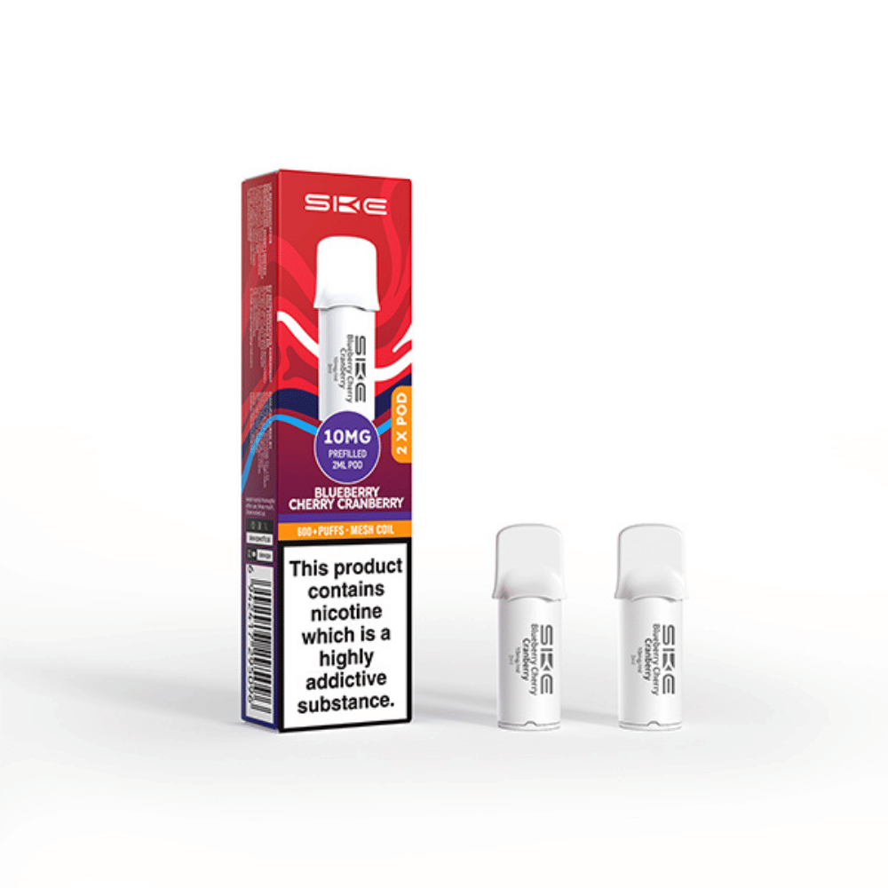 SKE Crystal Pro 600 Blueberry Cherry Cranberry prefilled pod vape kit