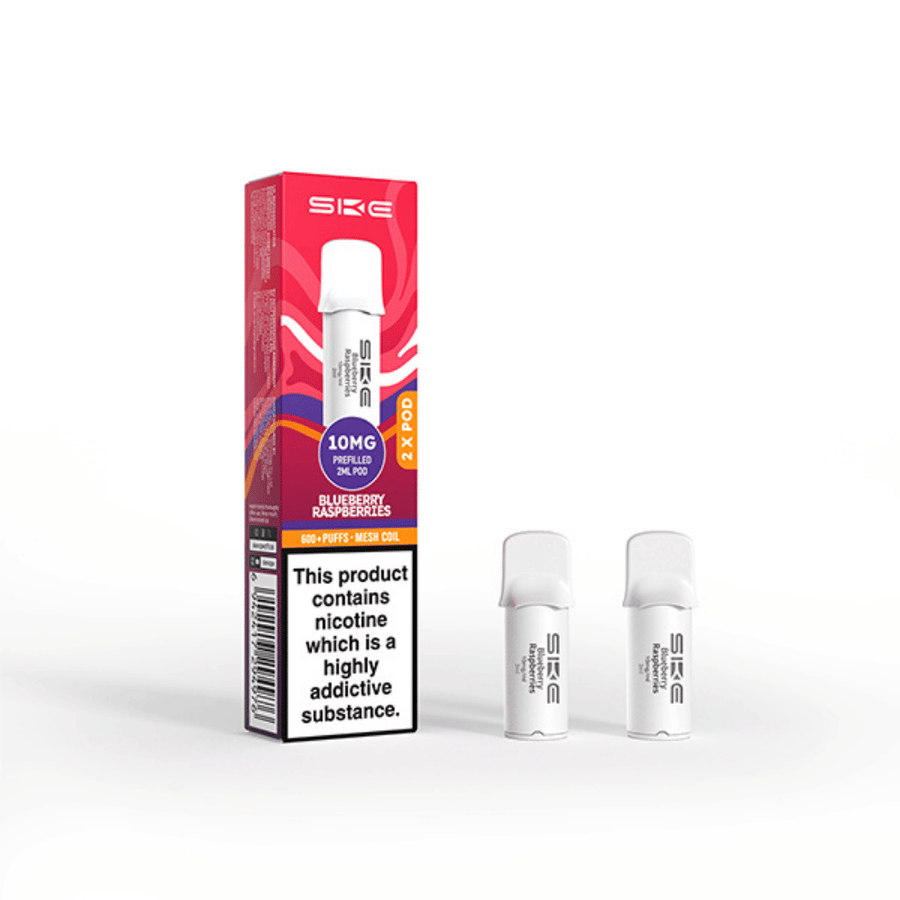 SKE Crystal Pro 600 Blueberry Raspberries prefilled pod vape kit