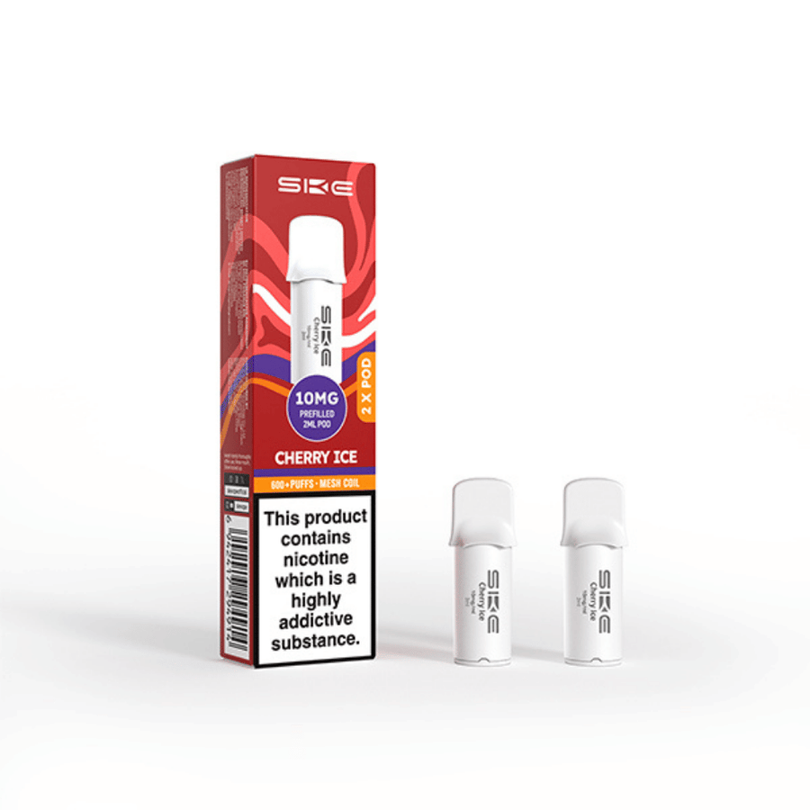 SKE Crystal Pro 600 Cherry Ice prefilled pod vape kit