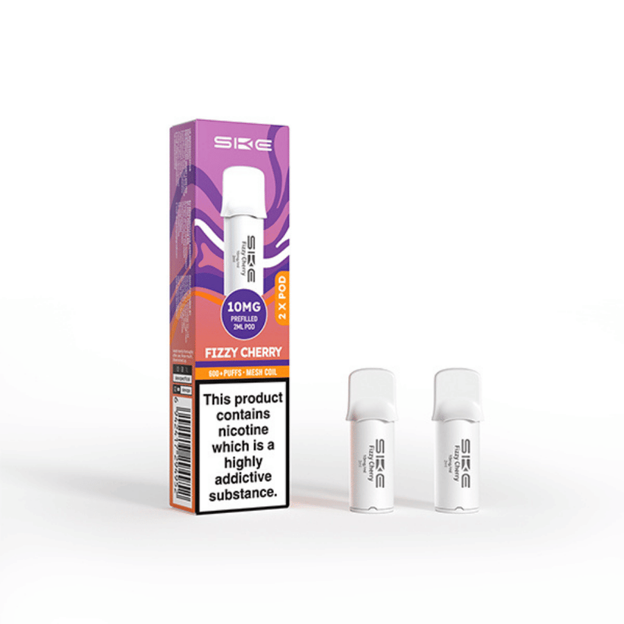SKE Crystal Pro 600 Fizzy Cherry prefilled pod vape kit