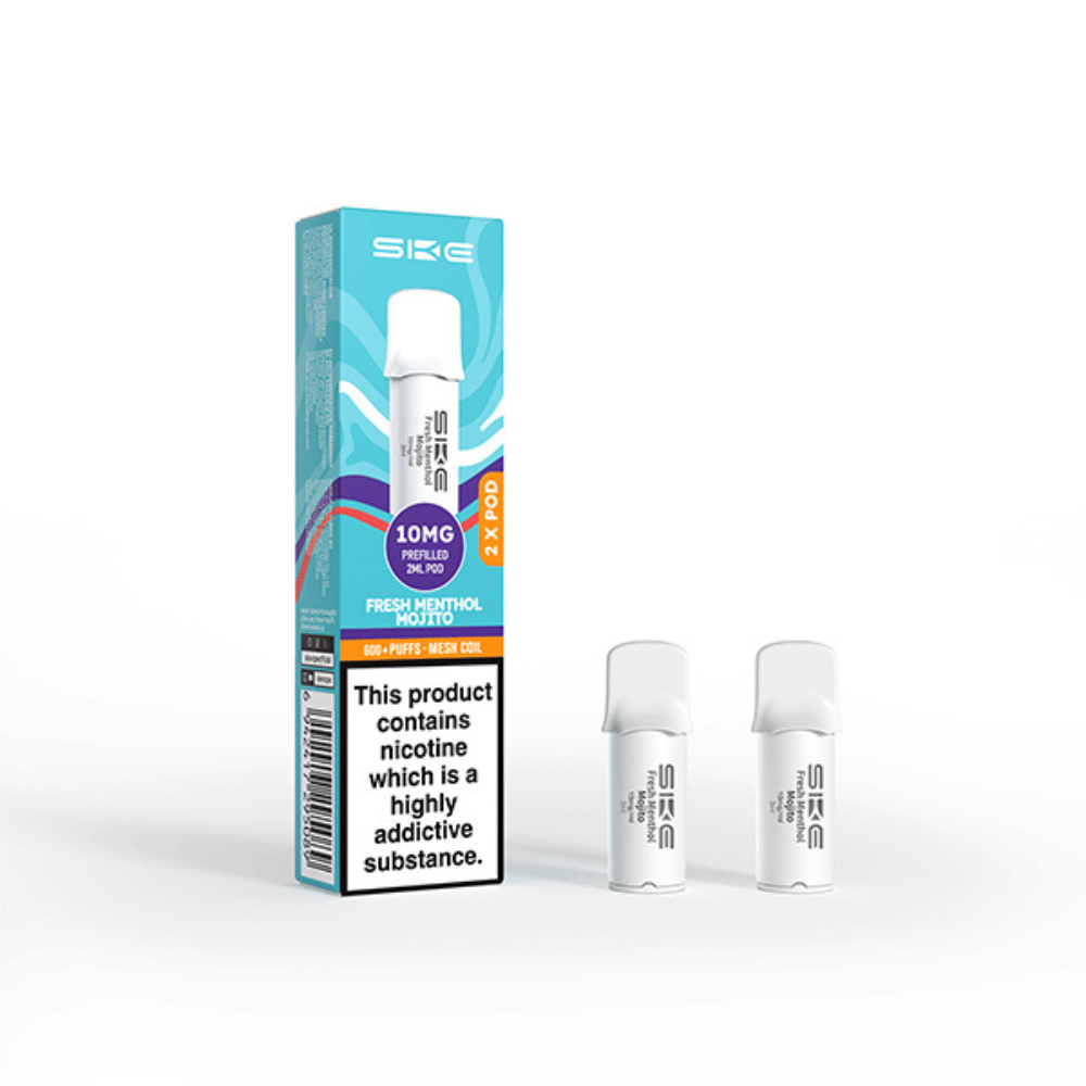 SKE Crystal Pro 600 Fresh Menthol Mojito prefilled pod vape kit