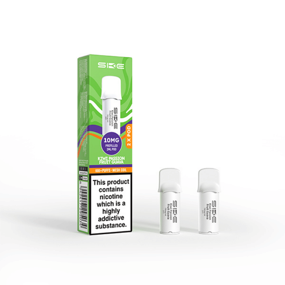 SKE Crystal Pro 600 Kiwi Passion Fruit Guava prefilled pod vape kit