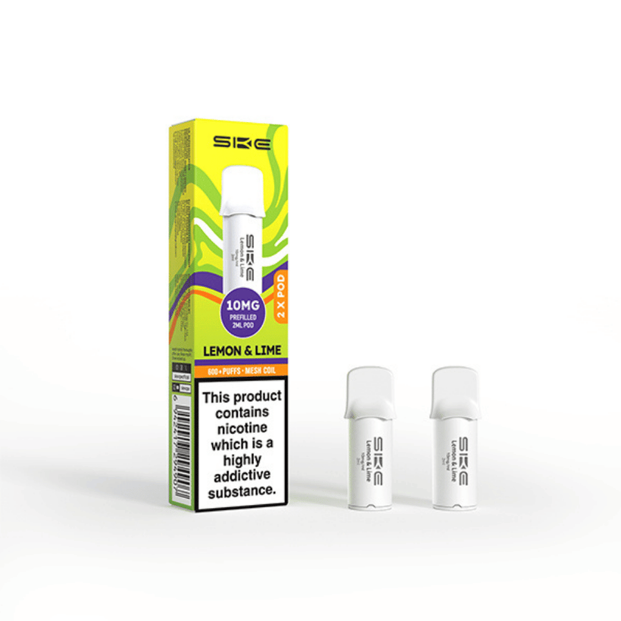 SKE Crystal Pro 600 Lemon Lime prefilled pod vape kit