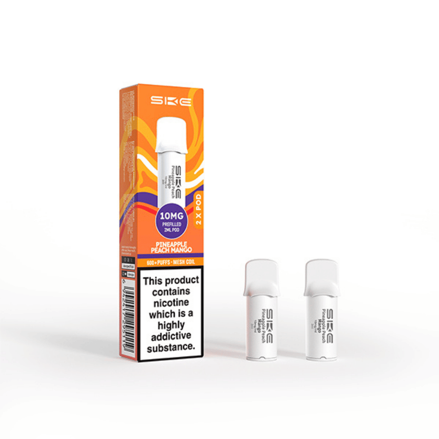 SKE Crystal Pro 600 Pineapple Peach Mango prefilled pod vape kit