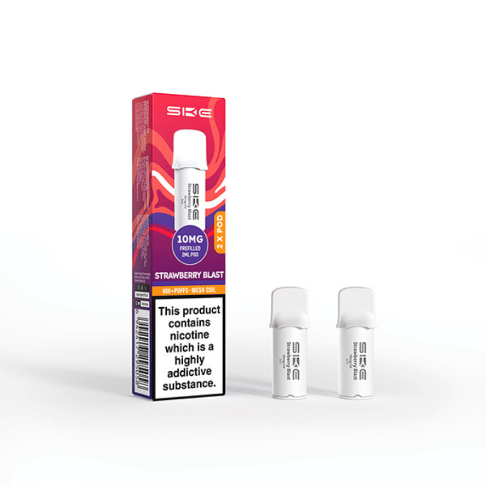 SKE Crystal Pro 600 Strawberry Blast prefilled pod vape kit
