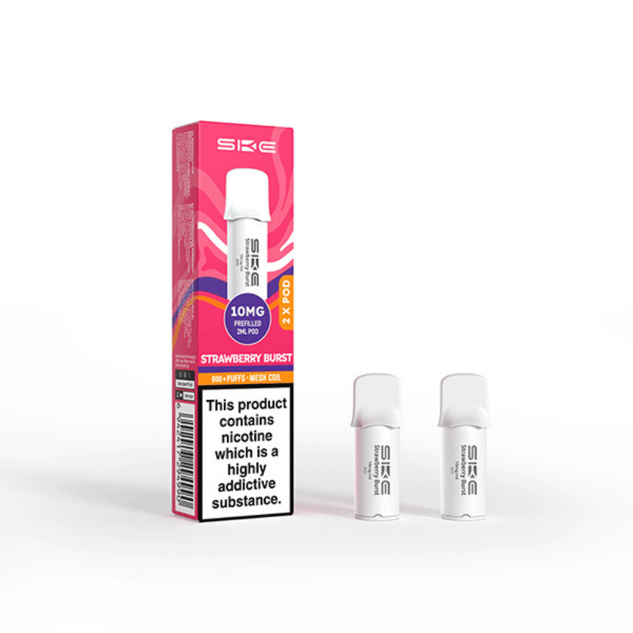 SKE Crystal Pro 600 Strawberry Burst prefilled pod vape kit