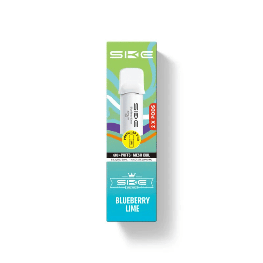 SKE Crystal Pro 600 Blueberry Lime prefilled pod vape kit