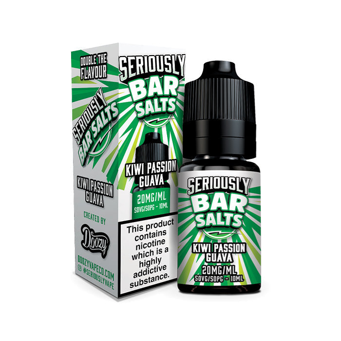 Seriously Nic Salt Bar Kiwi Passion Guava nic salt e-liquid
