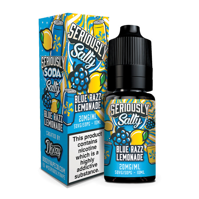 Seriously Nic Salt Salty Soda Blue Razz Lemonade nic salt e-liquid