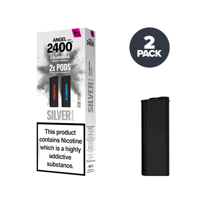 Vapes Bars Angel 20K Silver prefilled pod vape kit