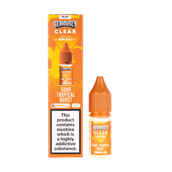 Seriously Nic Salt Sour Tropical Burst Clear nic salt e-liquid