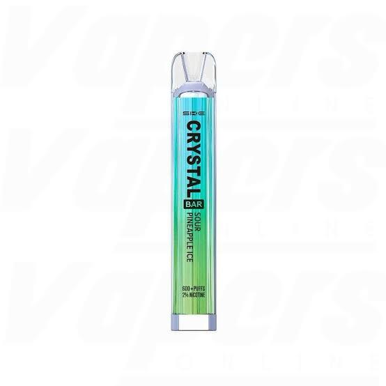 Crystal Bar Sour Pineapple Ice 600 Puffs - Vape 7 Store