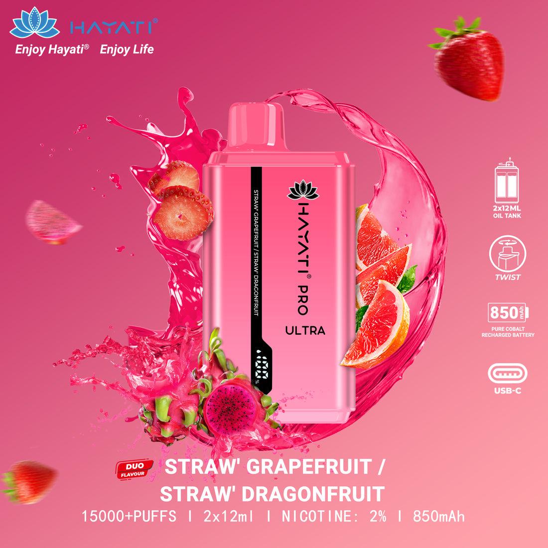 Straw' Grapefruit / Straw' Dragonfruit