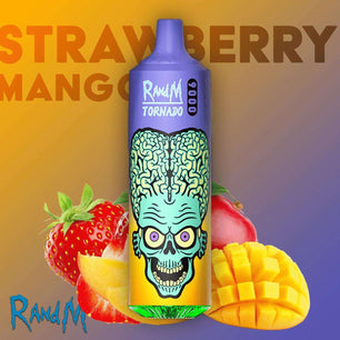 R&M 9000 Puffs Straw Mango - Vape 7 Store