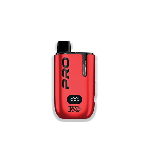 IVG Pro 10000 Strawberry Raspberry Cherry 10K puff triple red fruit rechargeable pod kit