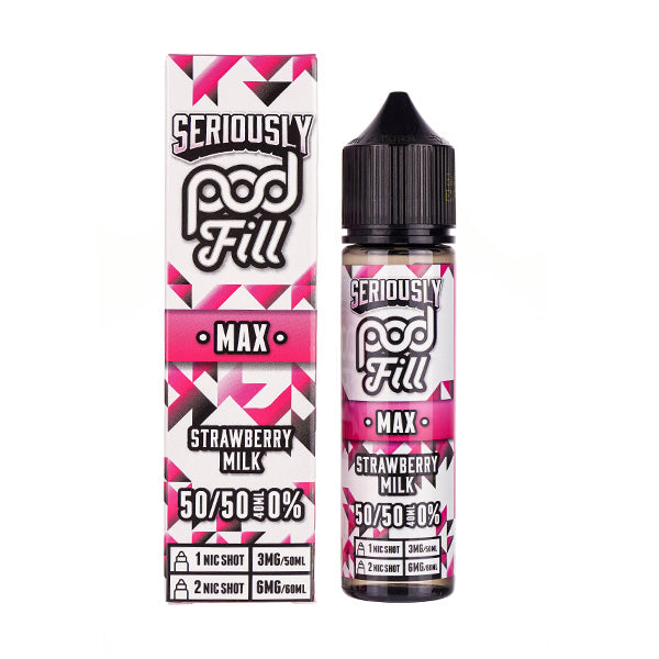 Seriously 50ml Shortfill Strawberry Milk Max shortfill e-liquid