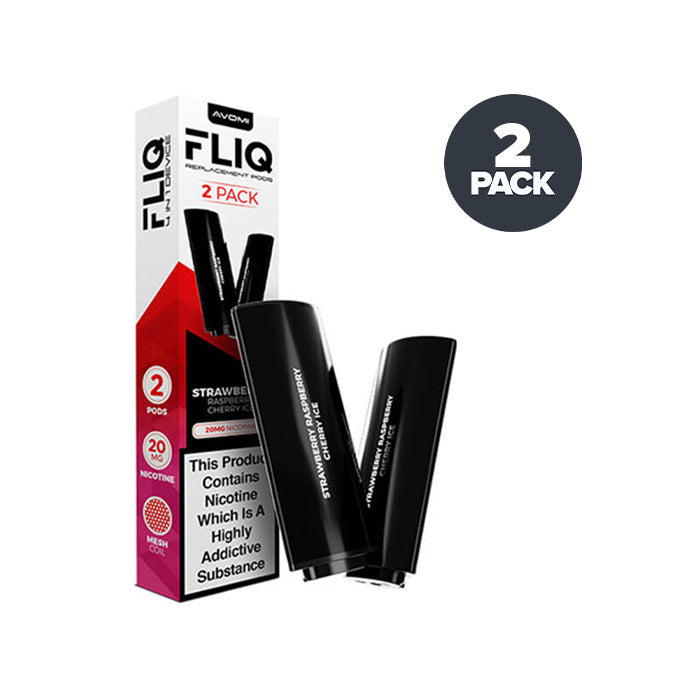 Avomi Fliq Strawberry Raspberry Cherry Ice UK