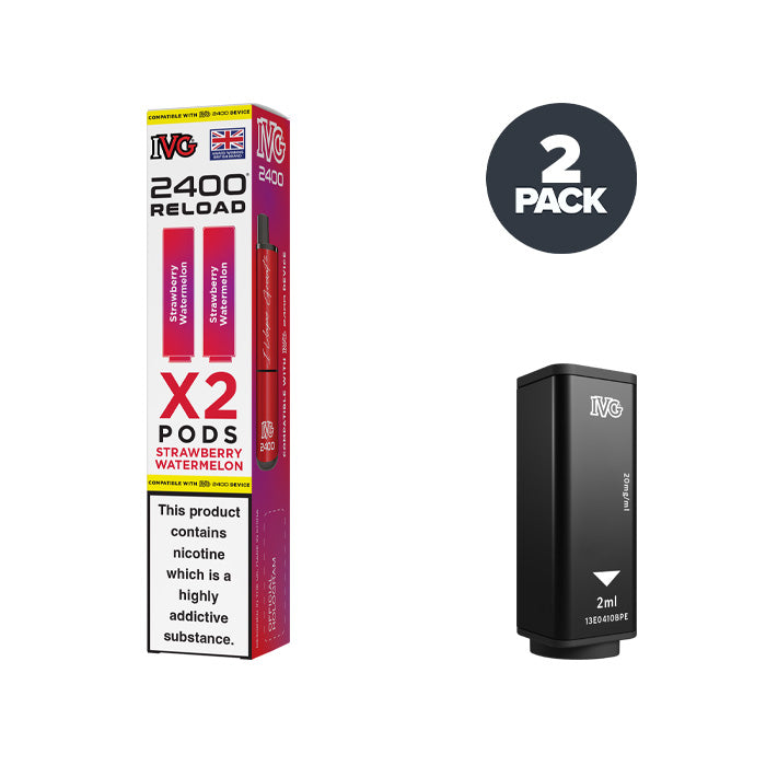 IVG 2400 Strawberry Watermelon prefilled pod vape kit