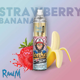 R&M 7000 Puffs Strawberry Banana  - Vape 7 Store