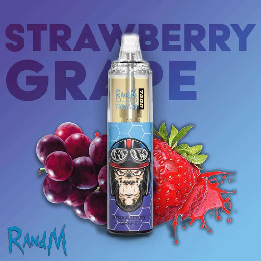 R&M Tornado Strawberry Grape 7000 Puffs - Vape 7 Store