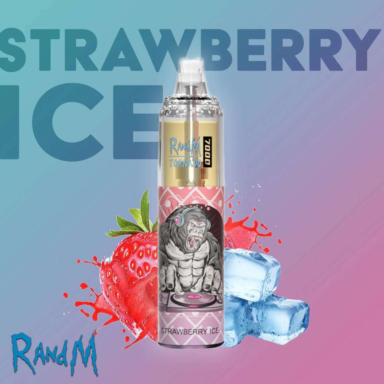 R&M Tornado Strawberry Ice 7000 Puffs - Vape 7 Store